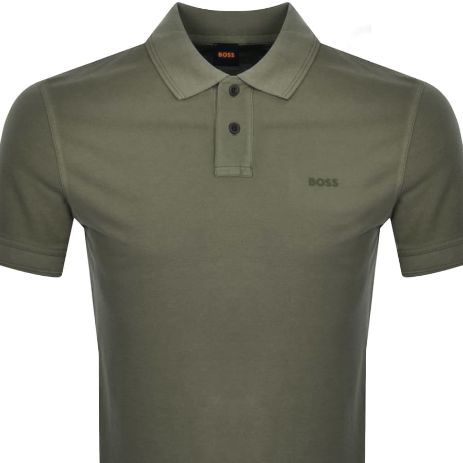 BOSS Prime Polo T Shirt Khaki